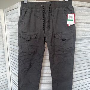 Gray Cargo Jogger Pants Ring of Fire